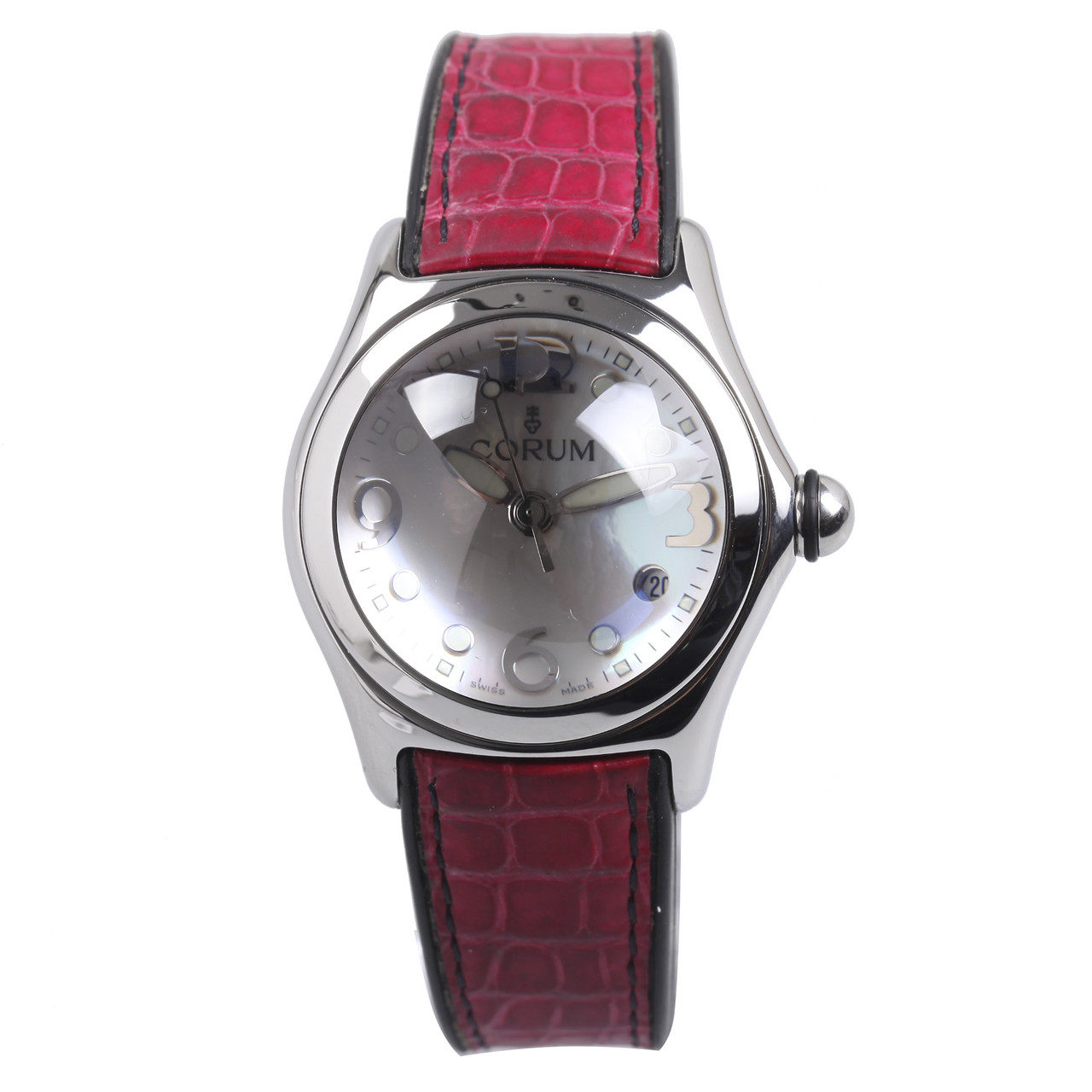 [9.5新]昆仑corum女士精钢石英腕表bubble op art 泡泡系列