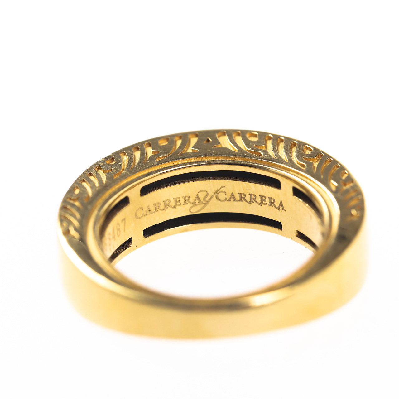 [9.0新]卡雷拉carrera slot car女士18k黄金戒指