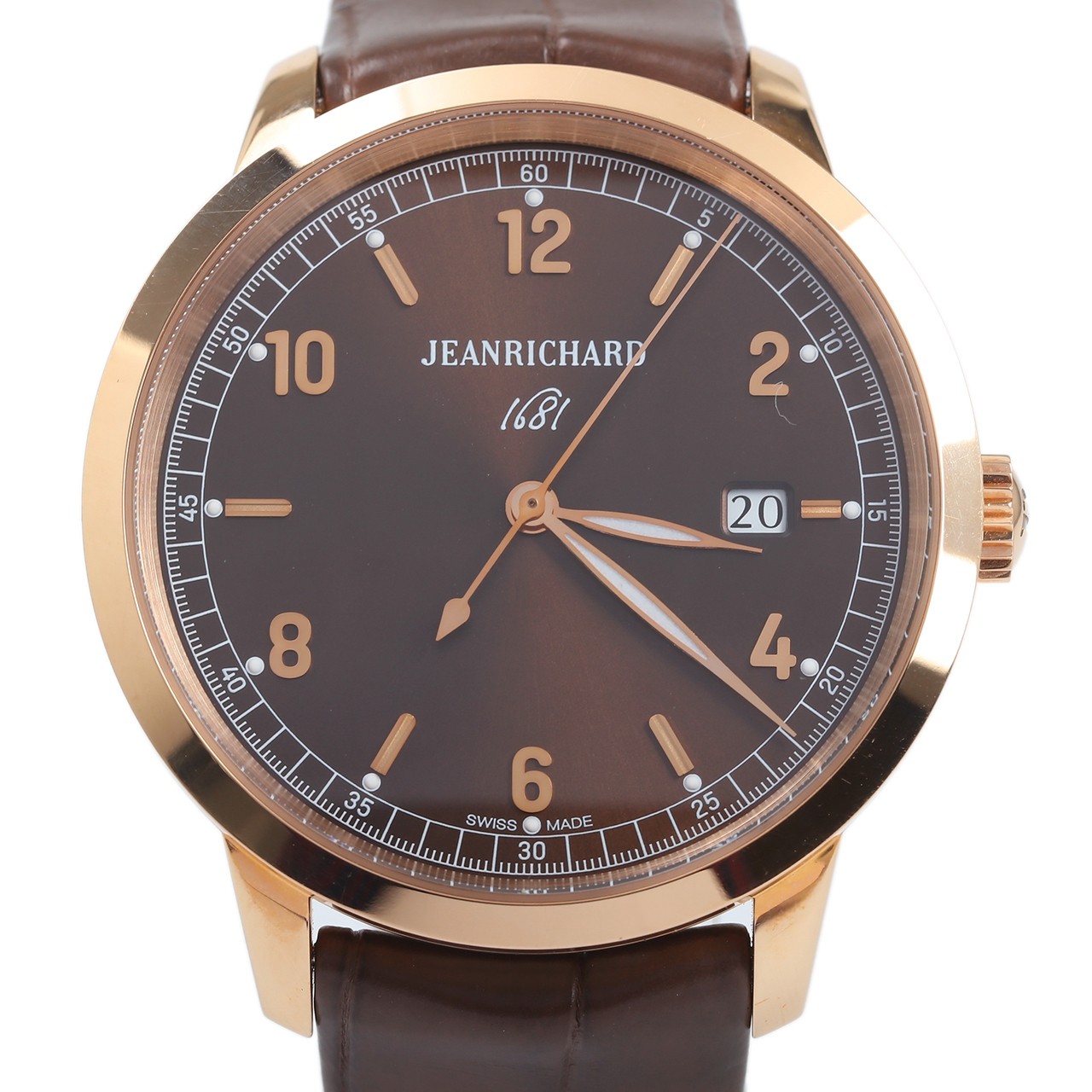 [9.9新]尚维沙jeanrichard男士自动机械表1681系列