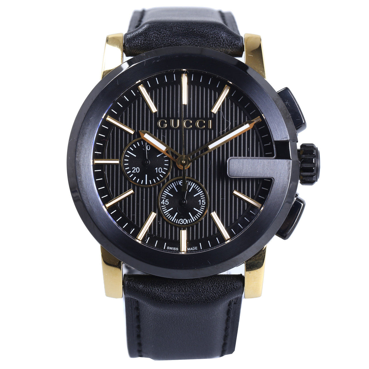 [9.9新]古驰gucci男士陶瓷石英腕表