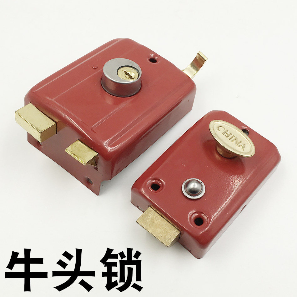 牛头锁机械门锁锁具防盗门锁室内门锁木门锁房间门锁室内锁卧室锁