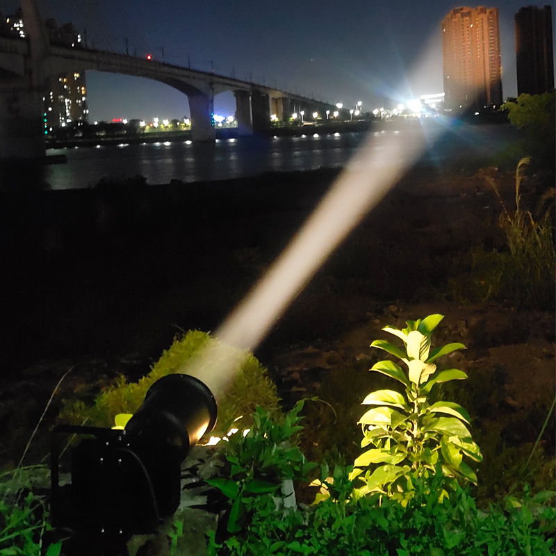 led探照灯超远强光远程射灯监狱边防鱼塘水库海关船用氙气聚光灯