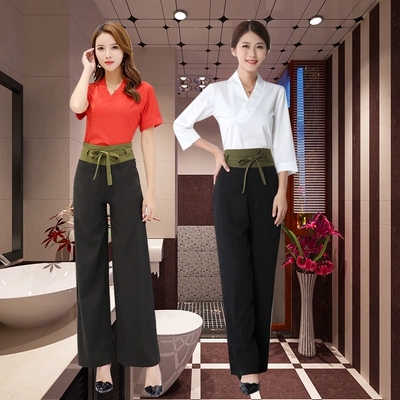 spa工作服女2019新款養生館美容院工裝足療店足浴技師工作服套裝在類目 女裝/女士精品, 套裝/學生校服/工作制服, 酒店工作制服中 - 來自Buy2taobao.com提供專業的淘寶代購服務