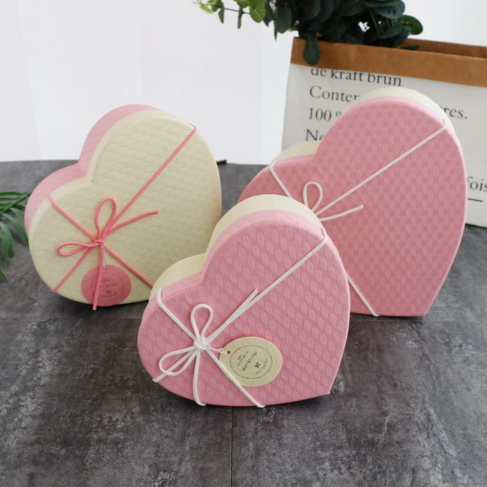 礼物包装盒子情人节口红礼品心形粉色盒生日幸运星爱心送女友礼盒