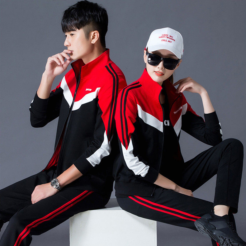 春秋初中学生校服套装三件套运动会高中生学院风班服定制比赛聚会