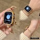 适用苹果手表带ApplewatchS10金属小香风不规则彩钻链iwatch98se2