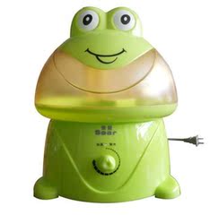 索爱 6739卡通青蛙加湿器 超声波加湿器 正品静音 美容器 净化器