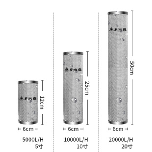 乡水泉不锈钢前置过滤器滤芯通用家用10寸净水器20寸饮用水5寸长