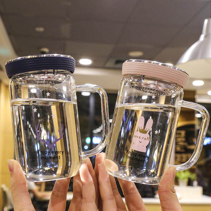玻璃杯带盖带过滤茶漏泡茶水杯