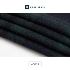 RARE DENIM 2016A/W 40%羊毛保暖格纹内衬布料 CA02NE