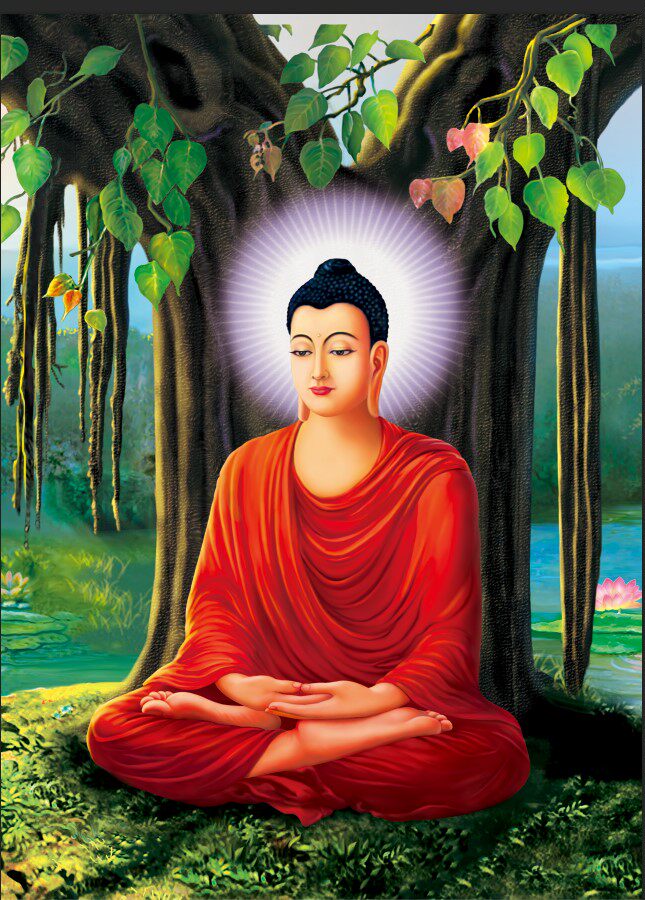 印花现代中式dmc纯棉绣线十字绣套件佛教人物十字绣套件