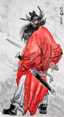 印花纯棉绣线客厅邪图钟馗神威大版十字绣套件