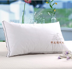 舒适白色立体枕芯软硬高低适中护颈羽丝单人枕头枕芯（一只）包邮