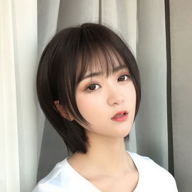 假发女超短发波波头 韩版帅气中性bobo头造型 网红圆脸蓬松自然