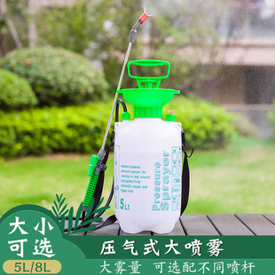 肩负式5L8升气压式小型农用喷雾器家用大容量浇花喷壶洒水可调节