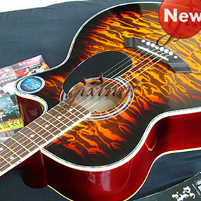 包邮 牛仔cowboy 38c 民谣吉他 多种颜色