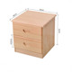 （天天特价）简易实木床两斗柜简约现代抽屉柜床头柜储物柜床边柜