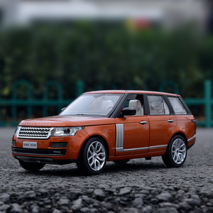 彩珀成真车模1:24路虎揽胜越野车合金声光 汽车模型 68263 盒装