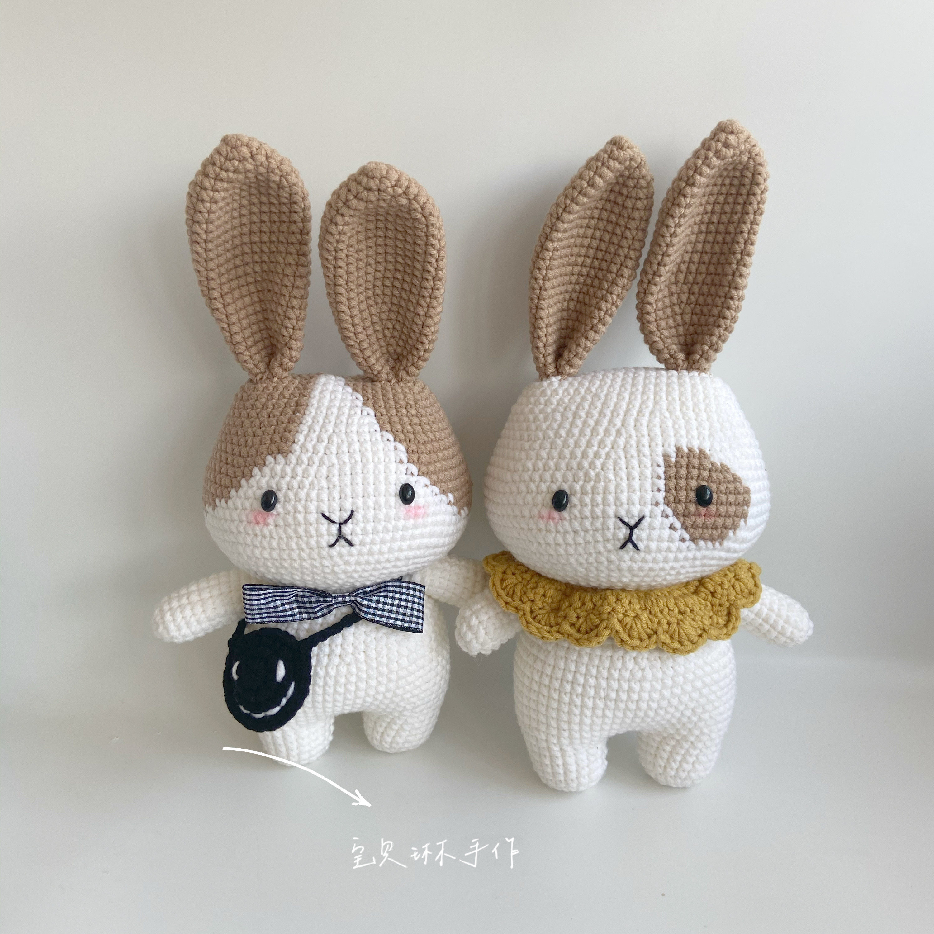 宝贝琳手作手工编织孕期打发时间diy钩针毛线兔兔材料包送视频