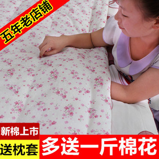 新疆棉花被垫絮棉絮棉被1.8m2米被子全棉春夏季被芯纯棉花垫被4斤