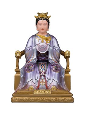 典藏三霄娘娘神像生漆脱胎树脂神像琼霄云霄碧霄三宵仙姑家居摆件