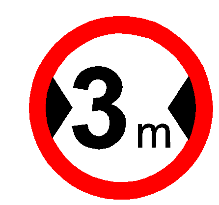 淘宝定制限宽牌 标志牌圆牌警示牌铝牌指示牌限高3米4米4.