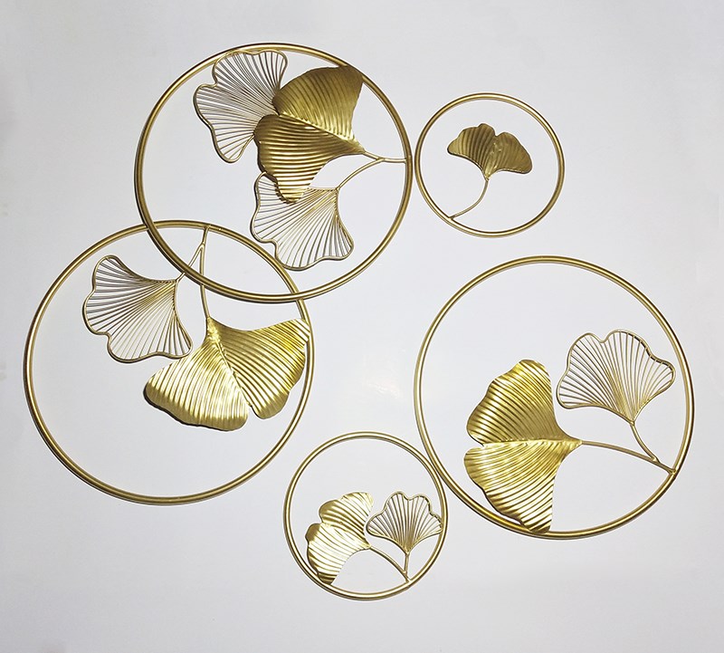 Chinese style Iron art Ginkgo biloba Wall decoration three-dimensional hotel Wall hanging Open Houses Wall hangings Restaurant Pendant Home Furnishing Soft decorationsin the Home accessories , Mural category - from Buy2taobao.com to provide professional Taobao agent buy service