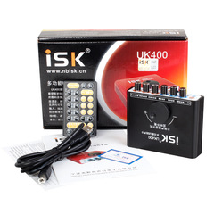 ISK UK400 USB电脑k歌yy主播麦克风声卡套装电容麦套装 isk外置