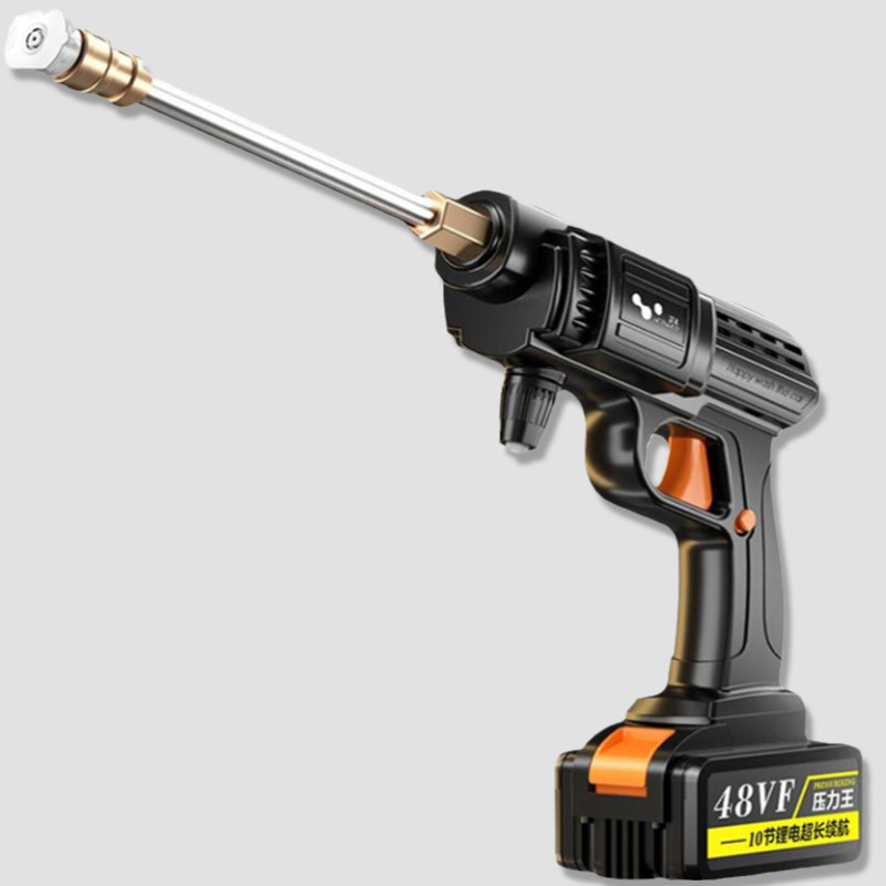 充电洗车枪无线便携式锂电池喷水枪高压泵头车载二泡沫洗车机浇花