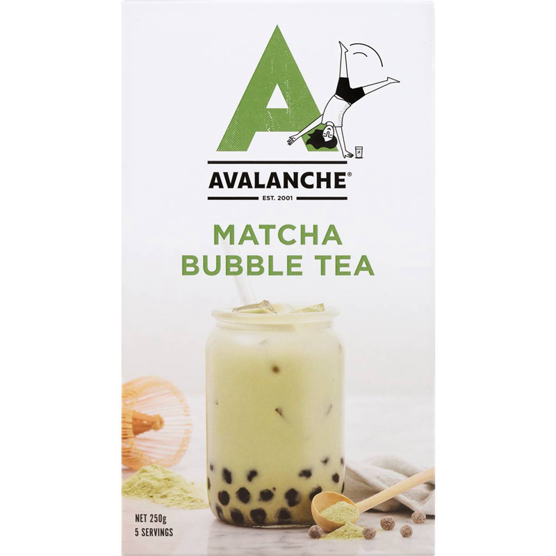 澳洲代购 Avalanche Matcha Bubble Tea 5 Pack 抹茶泡泡奶茶饮品