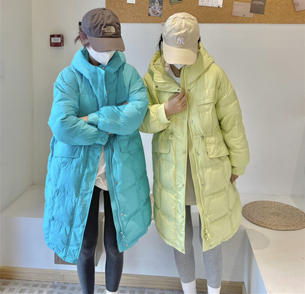 韩国东大门2023年冬季新款奶呼呼羽绒服女90白鸭绒中长款加厚外套