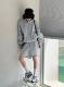 韩国代购炸街运动休闲时尚防晒冲锋衣外套高腰短裤子套装两件套