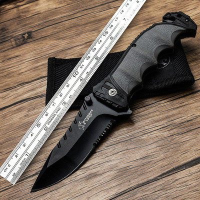 防身 折叠刀 开刃_户外折叠开刃锋利随身刀具 防身 冷兵器折刀格斗