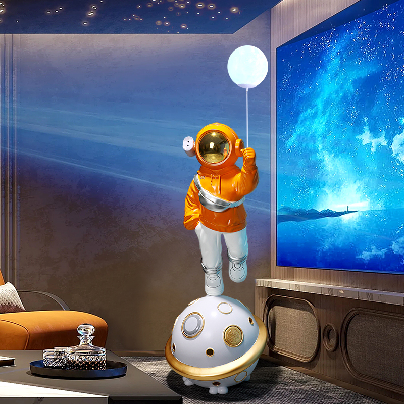 大型太空人小爱智能音响宇航员客厅落地灯摆件装饰电视柜乔迁礼品