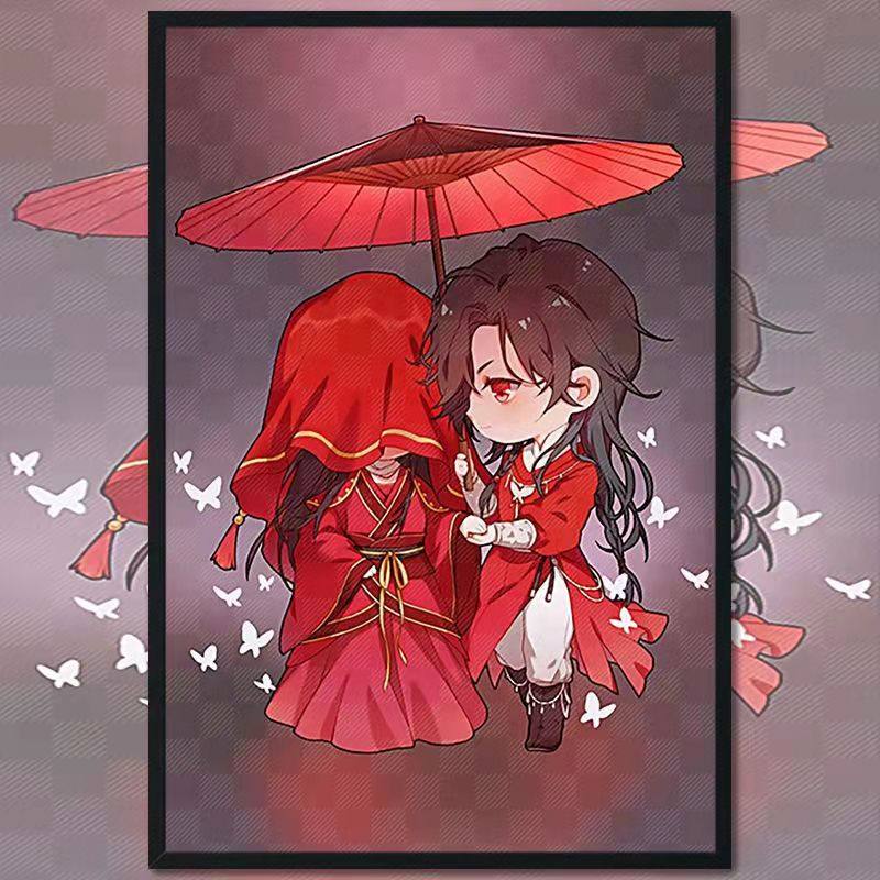 钻石花怜喜服十字绣天官赐福卡通动漫周边满钻手工十字绣套件