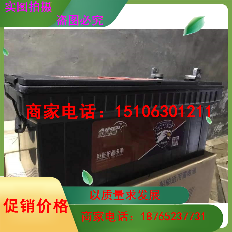 阿诺德12V200AH（6-QW-195)蓄电池 汽车船舶发动机免维护蓄电