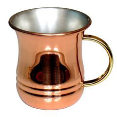 珍珠生活日本原装进口紫铜杯 啤酒杯茶杯咖啡杯 纯铜水杯子H-3279