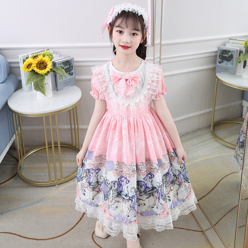 女童连衣裙夏装2021新款儿童洋气夏季裙子洛丽塔小女孩公主裙超仙