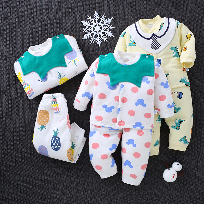 新生儿衣服秋冬新款纯棉婴儿套装baby夹棉衣婴幼儿服饰在类目 童装/婴儿装/亲子装, 套装中 - 来自Buy2taobao.com提供专业的淘宝代购服务