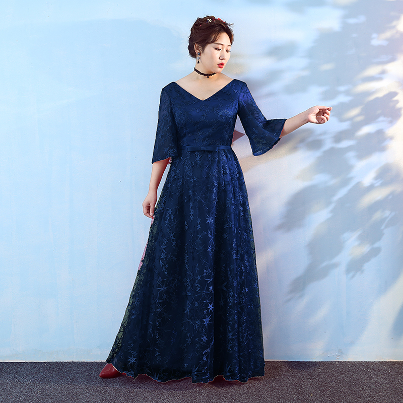 大码晚礼服女胖mm宴会年会主持人聚会加肥200斤2020新款显瘦长款