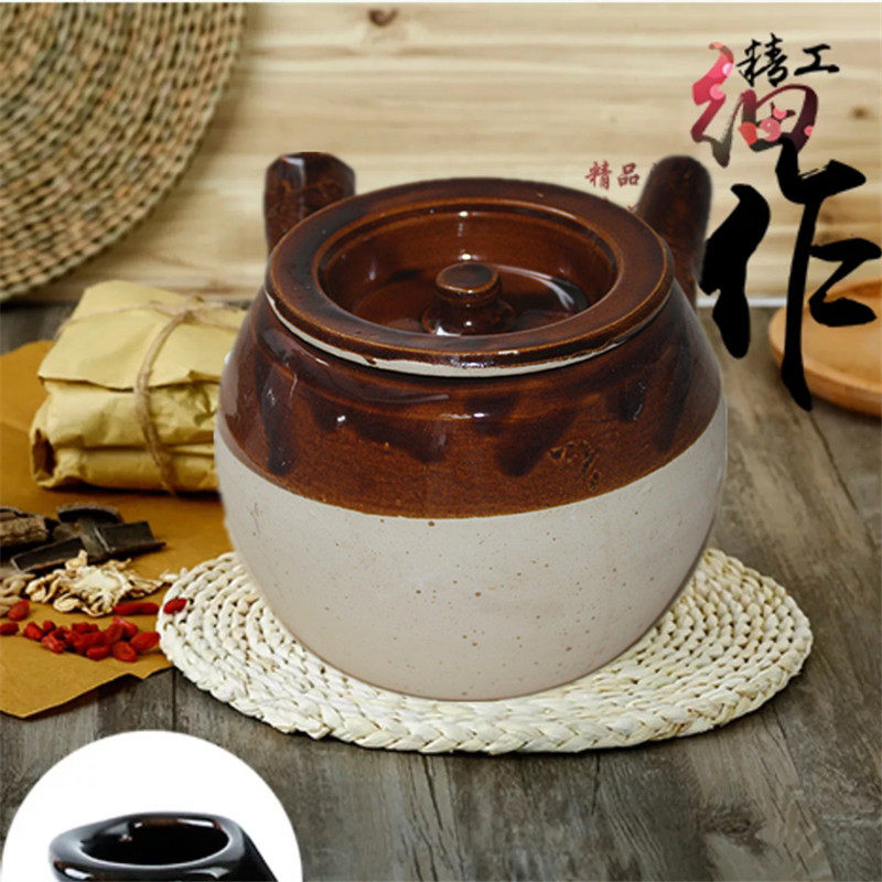 包邮手工健康土砂锅中药壶药罐煎药煲瓦罐养生罐明火熬药锅凉茶锅