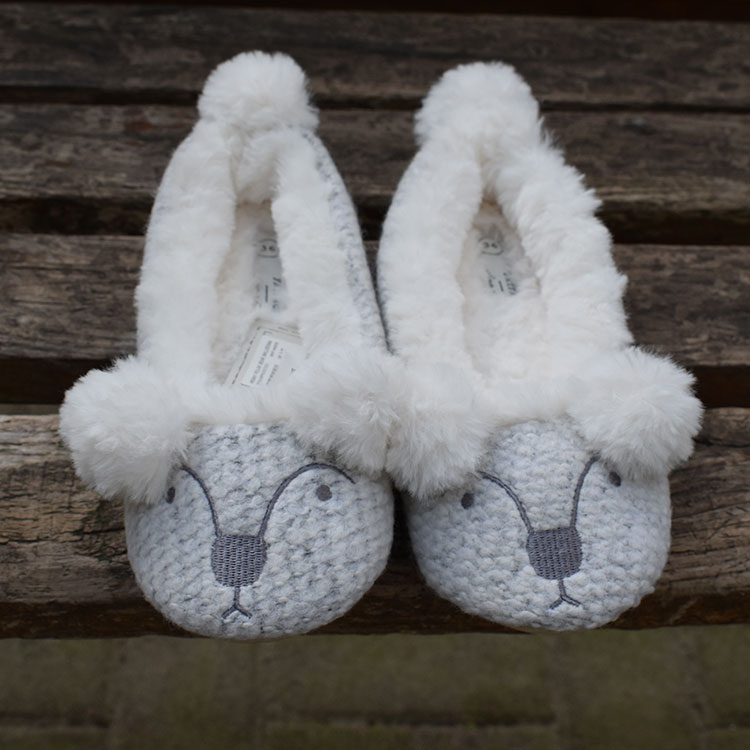 棉拖鞋女保暖月子鞋产后冬季家居鞋软底卡通羊毛绒室内包跟棉鞋冬