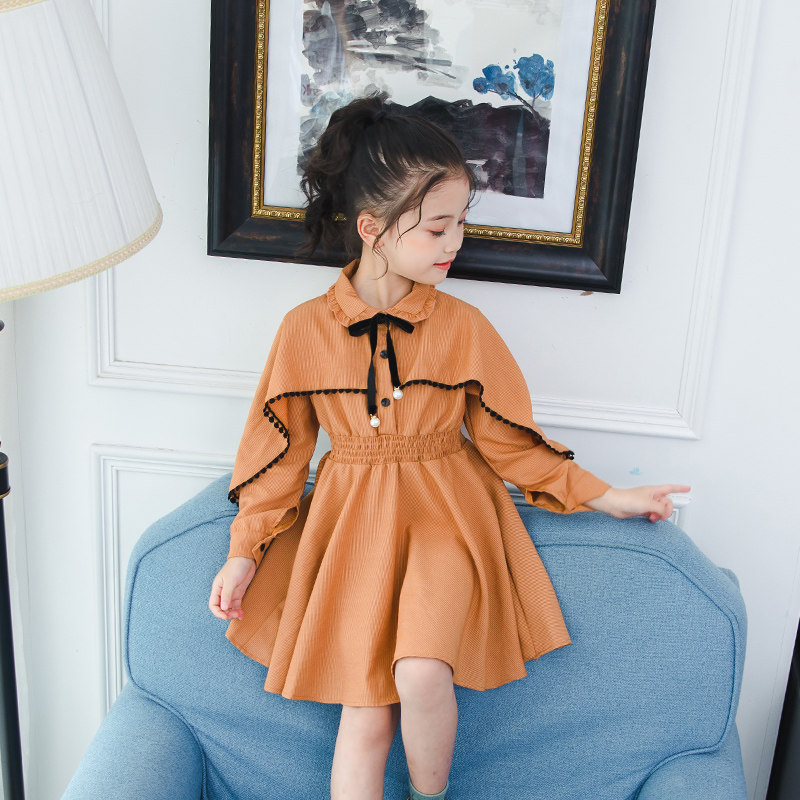 秋装女童连衣裙2019韩版新款儿童长袖小女孩子五六岁网红洋气裙子