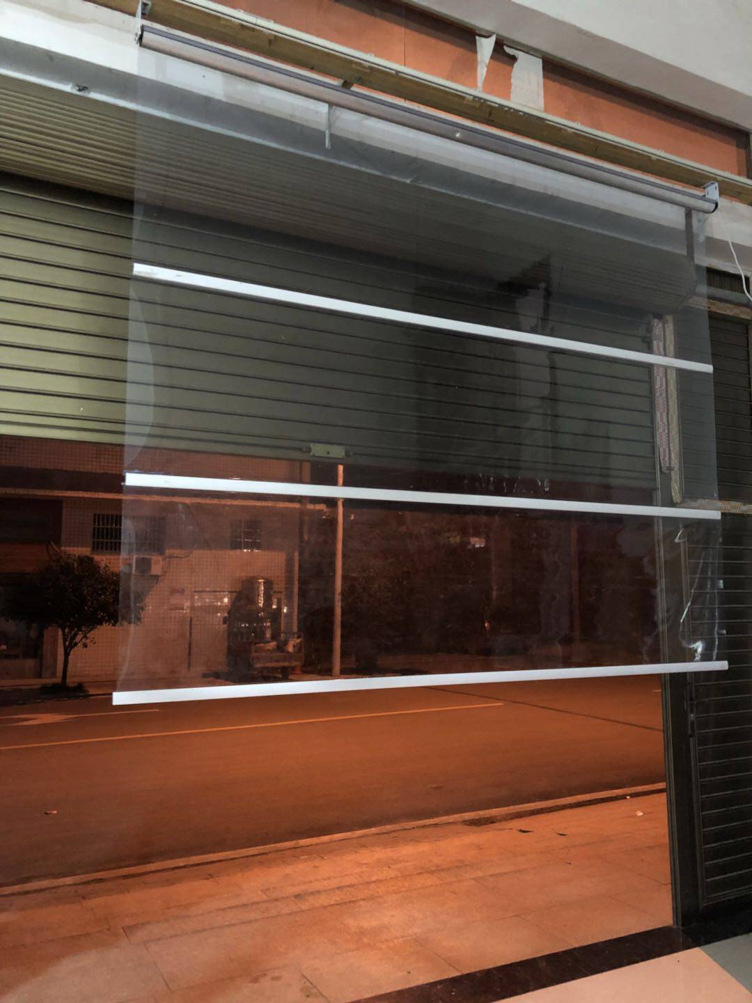 供应全透明电动卷帘智能升降门帘