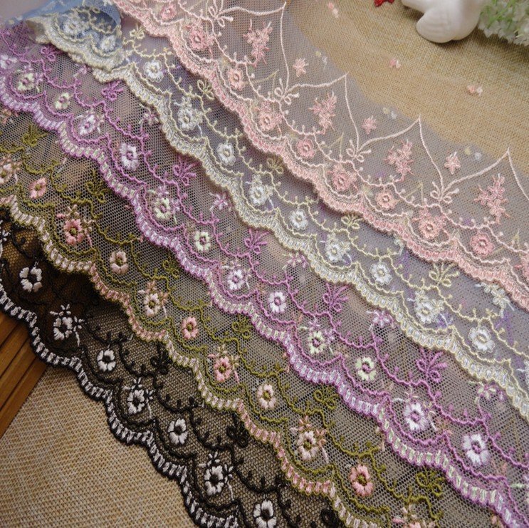 exquisite golden Gauze Embroidery Lace unilateral lace curtain clothes sofa manual cloth Material Science Multi-color entryin the Home Fabric , Sew DIY Material,Tools and finished products , Sew DIY Fitting/Accessories/Accessories , Lace category - from Buy2taobao.com to provide professional Taobao agent buy service