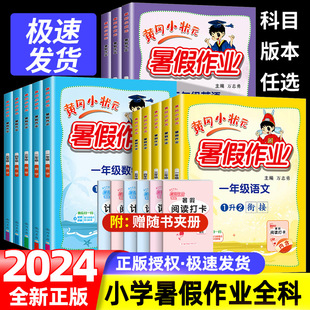 2024新版黄冈小状元暑假作业一年级下册语文数学专项训练1一升二2年级三3四4五5升学衔接英语人教版全国通用小学暑假衔接作业本