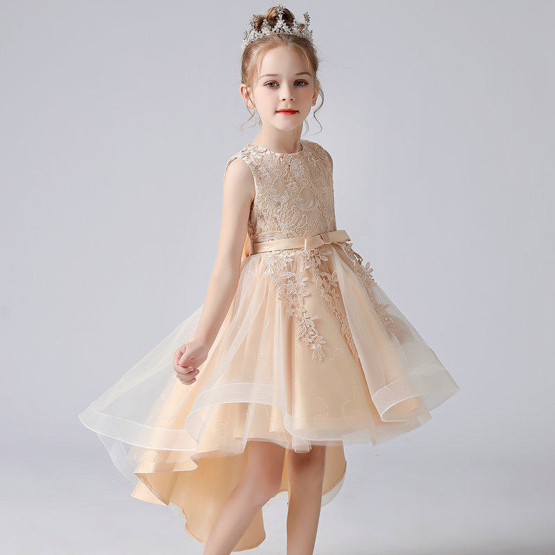 小世界大不同的优惠券大全—儿童婚纱裙花童礼服公主裙女童拖尾连衣裙