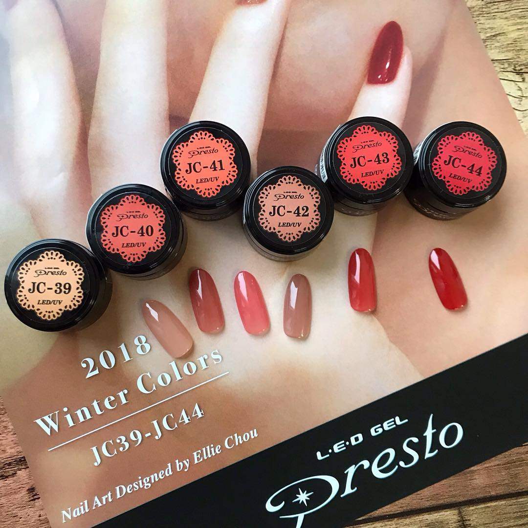 现货日本presto美甲光疗胶色胶甲油胶复古秋冬色系