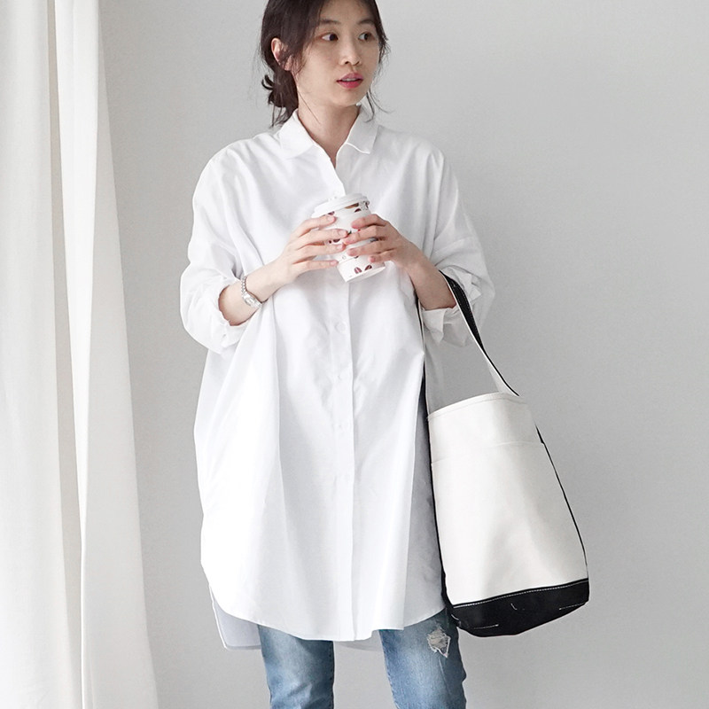 热销女白衬衫学生春夏