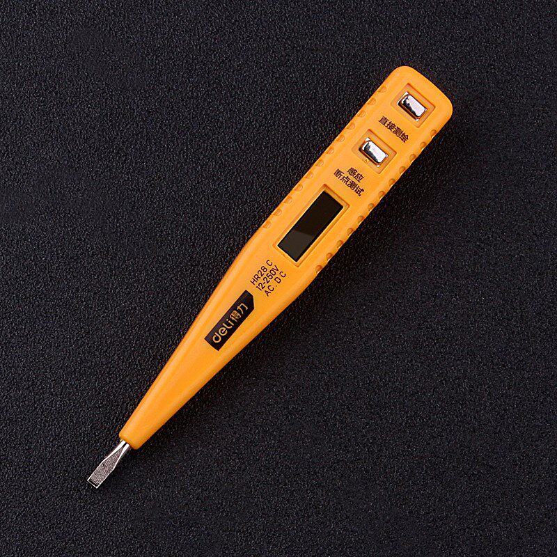 得力工具数显测电笔电工用多功能250v多功能感应验电笔dl8003